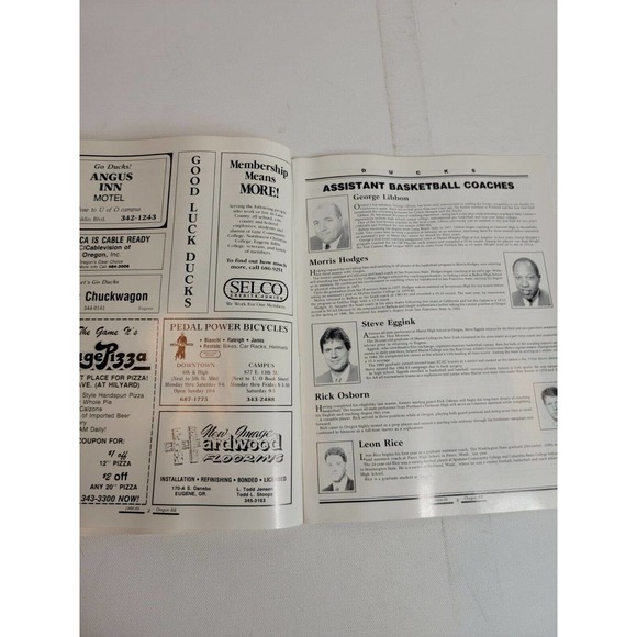 Vintage 1980s‎ Oregon Ducks Game Program 1988 vs Gauchos Basketball 80s VTG - Picture 2 of 4